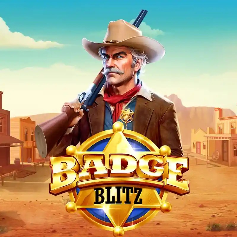 Official Slots logo: Badge Blitz by Pragmatic Play at Spinoloco Casino