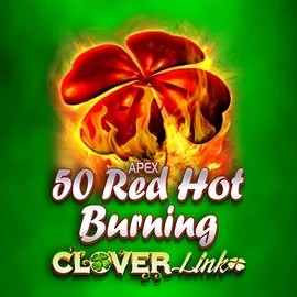 Official Slots logo: 50 Red Hot Burning Clover Links by Novomatic at Spinoloco Casino