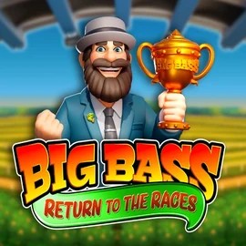 Slots logo of Big Bass Return to the Races from Pragmatic Play at Spinoloco Casino