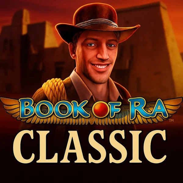 Book of Ra Classic logo by Novomatic at Spinoloco Casino