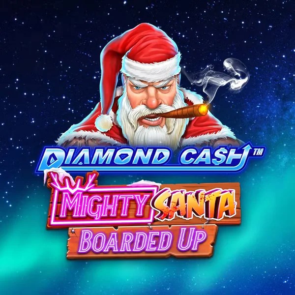 Diamond Cash Mighty Santa Boarded Up logo – Slots by Greentube at Spinoloco Casino