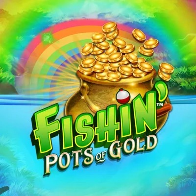 Official Slots logo: Fishin Pots Of Gold by Gameburger Studios at Spinoloco Casino