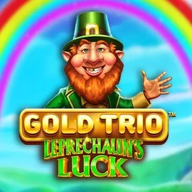 Gold Trio Leprechaun's Luck online game logo by Playtech on sspinoloco.com