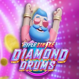 Hyper Strike Diamond Drums logo by Gameburger Studios Spinoloco Casino