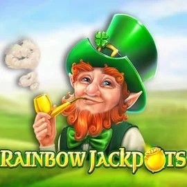 Jackpots logo of Rainbow Jackpots from Red Tiger Gaming at Spinoloco Casino