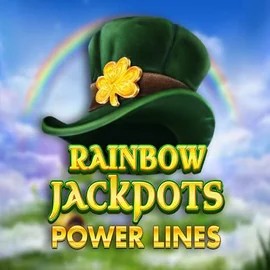 Rainbow Jackpots Power Lines by Red Tiger Gaming, showcased at sspinoloco.com – game logo