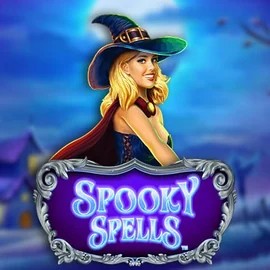 Spooky Spells online game logo by Novomatic on sspinoloco.com