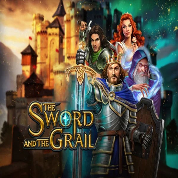 The Sword and the Grail online game logo by Play'n GO on sspinoloco.com