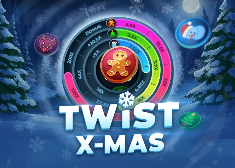 Twist X-mas logo – Casino Games by InOut at Spinoloco Casino